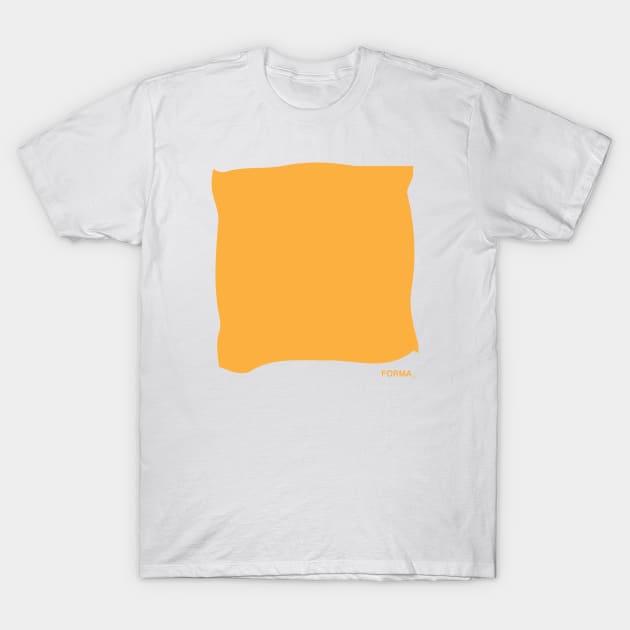 Yellow square forma T-Shirt by Formas_